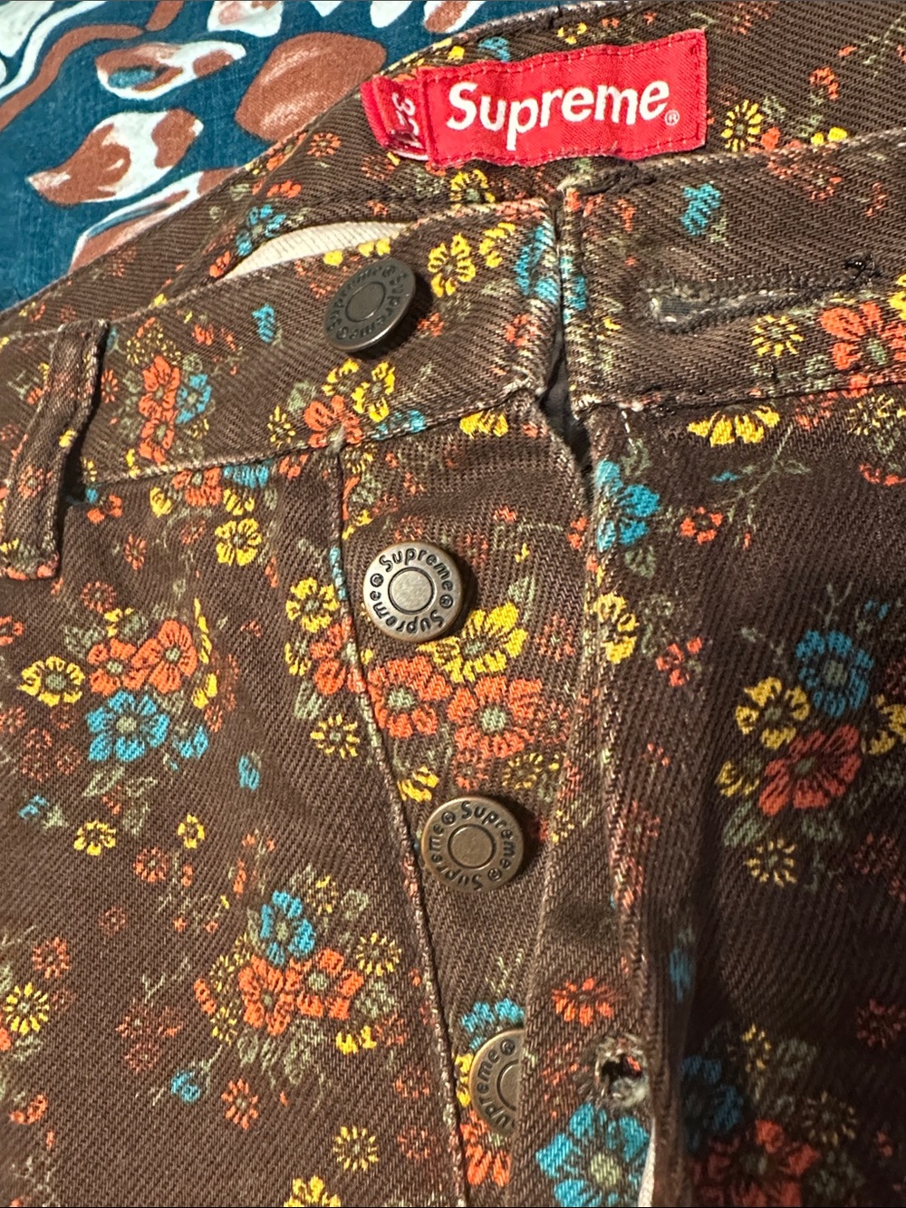 Supreme Brown Floral Pants - Picture 3 of 5